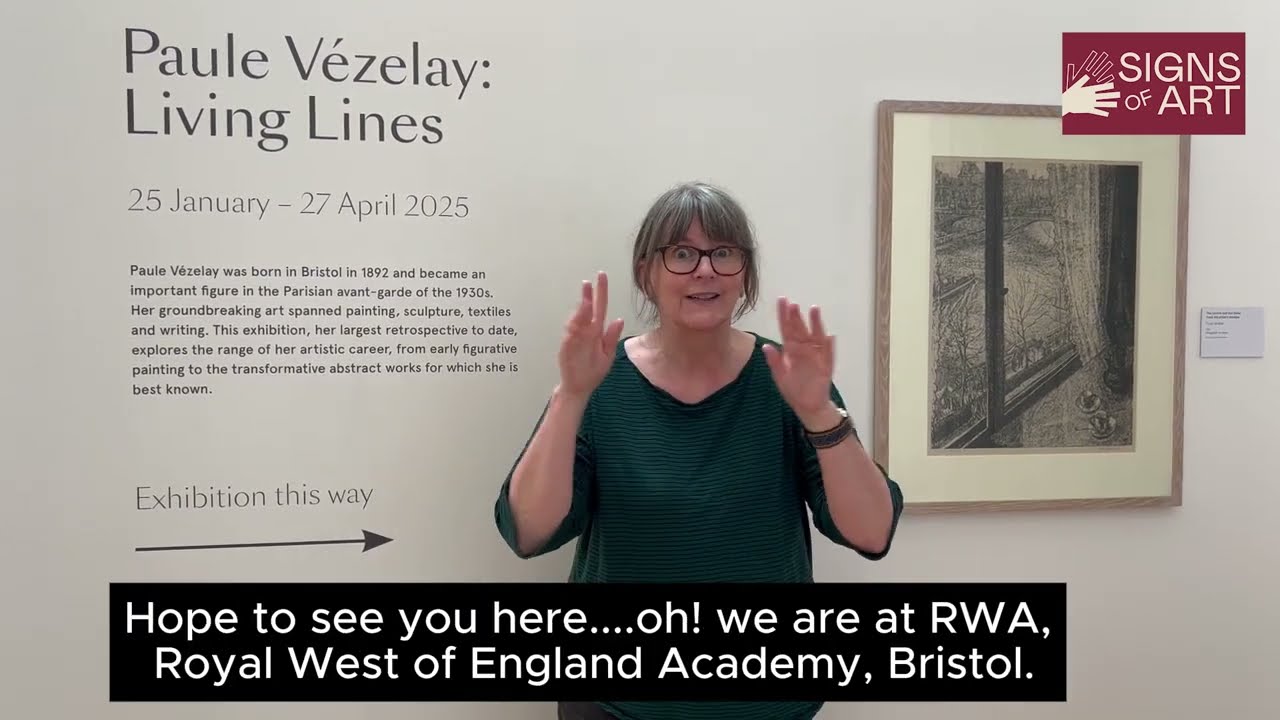 Introduction to BSL tour of Paule Vézelay: Living Lines