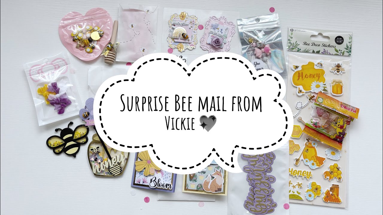 Surprise Bee themed mail from @theselfmadecrafter 💖