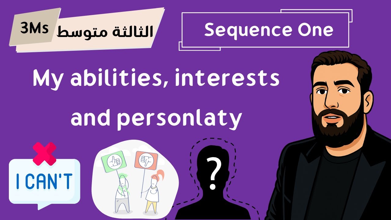 الإنجليزية للسنة الثالثة متوسط  Me, My abilities, interests and personlaity