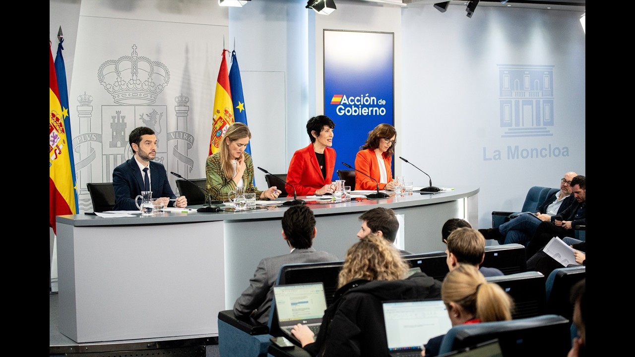 Rueda de prensa posterior al Consejo de Ministros