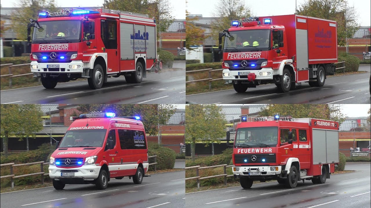 [E57 Sirenenalarm] Ausrücken der Freiwilligen Feuerwehr Rosbach vor der Höhe