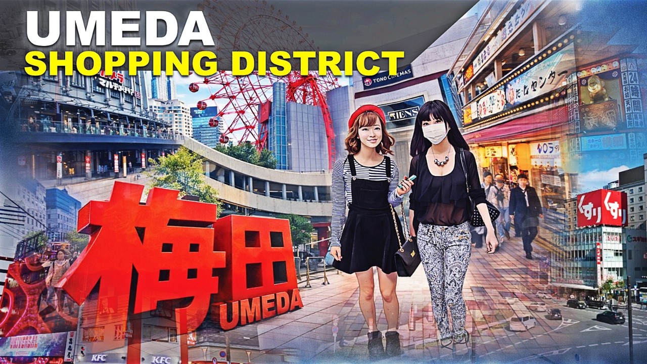Bike Ride to Umeda Osaka 🇯🇵 | Exploring Japan’s Biggest Shopping District