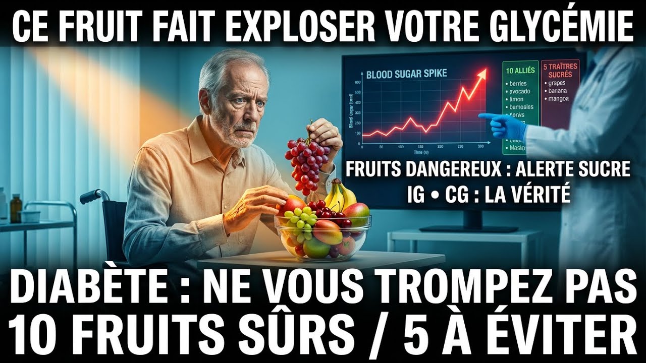 Diabète : 10 fruits qui stabilisent votre glycémie… et 5 qui la font exploser (le n°1 te surprendra)