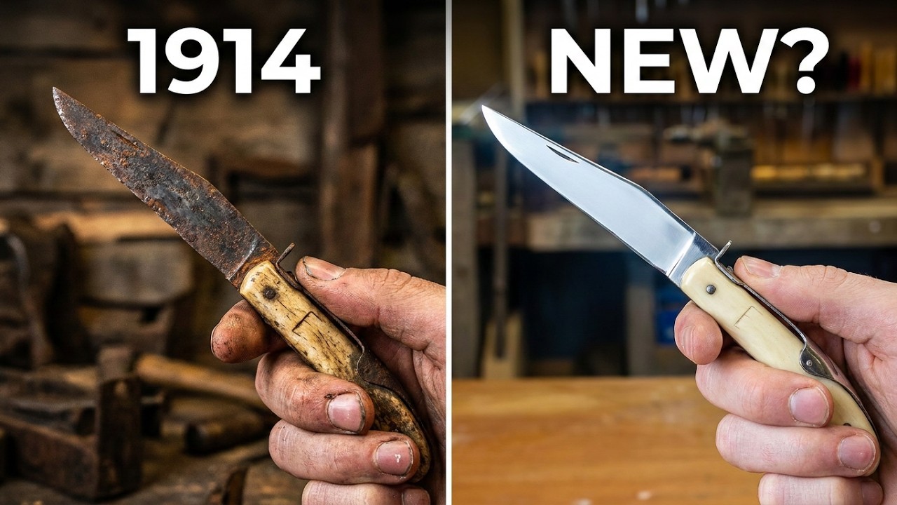 Antique Knife RESTORATION | Failed in WWI - 1914