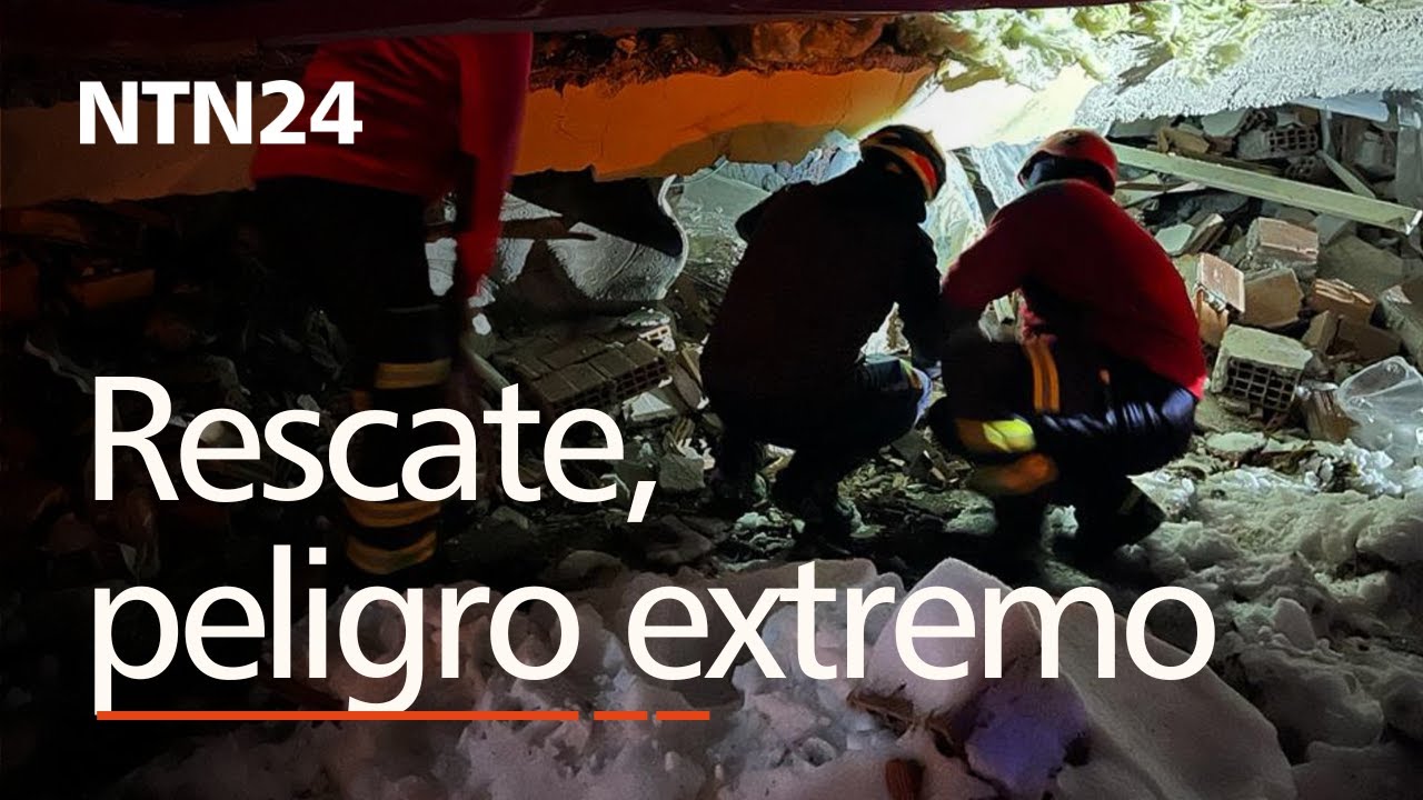 Rescate bajo peligro extremo, rescatistas españoles sacaron con vida a un hombre en Turquía