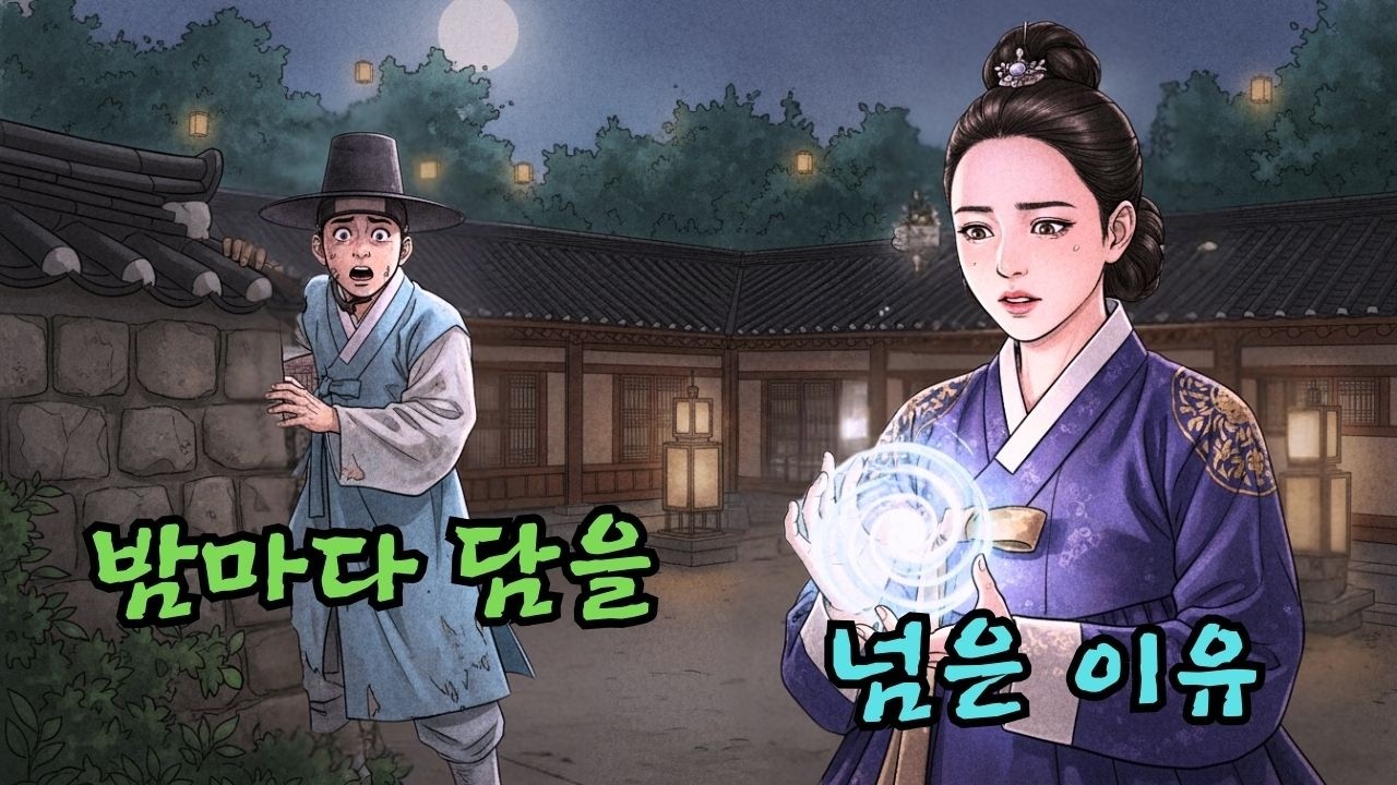 조선 야담, 담을 넘던 선비가 밤마다 목격한 양반가 며느리의 경악스러운 이야기