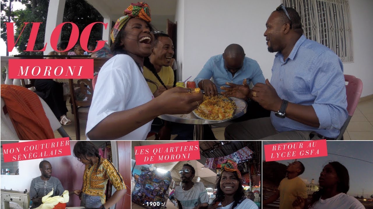 VLOG #3 | JOURNÉE À MORONI🇰🇲 -GASTRONOMIE COMORIENNE - MON COUTURIER SÉNÉGALAIS - RETOUR LYCÉE GSFA