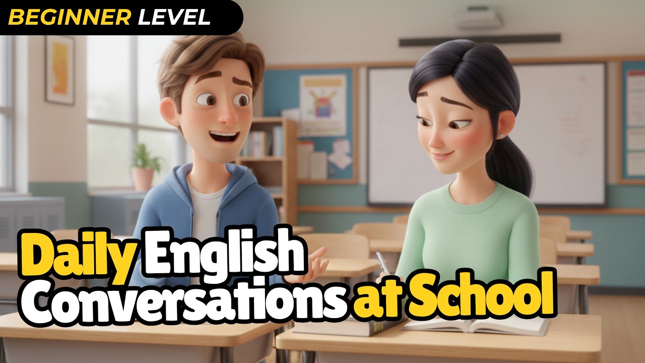 Easy English Small Talk at School | Daily Student Conversations (A1–A2)