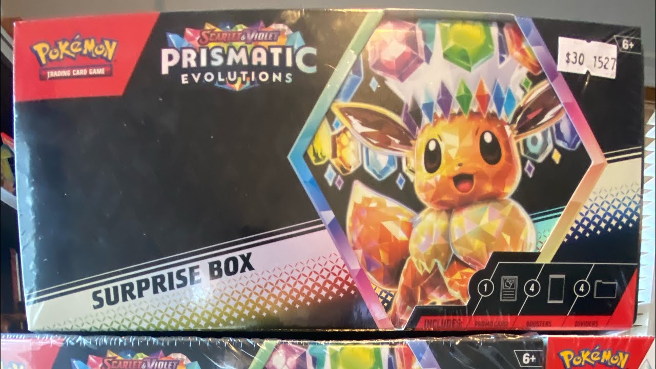 Prismatic Evolutions Surprise Box Opening 😀 #pokemon #pokemoncards #cardopenings #surgingsparks 