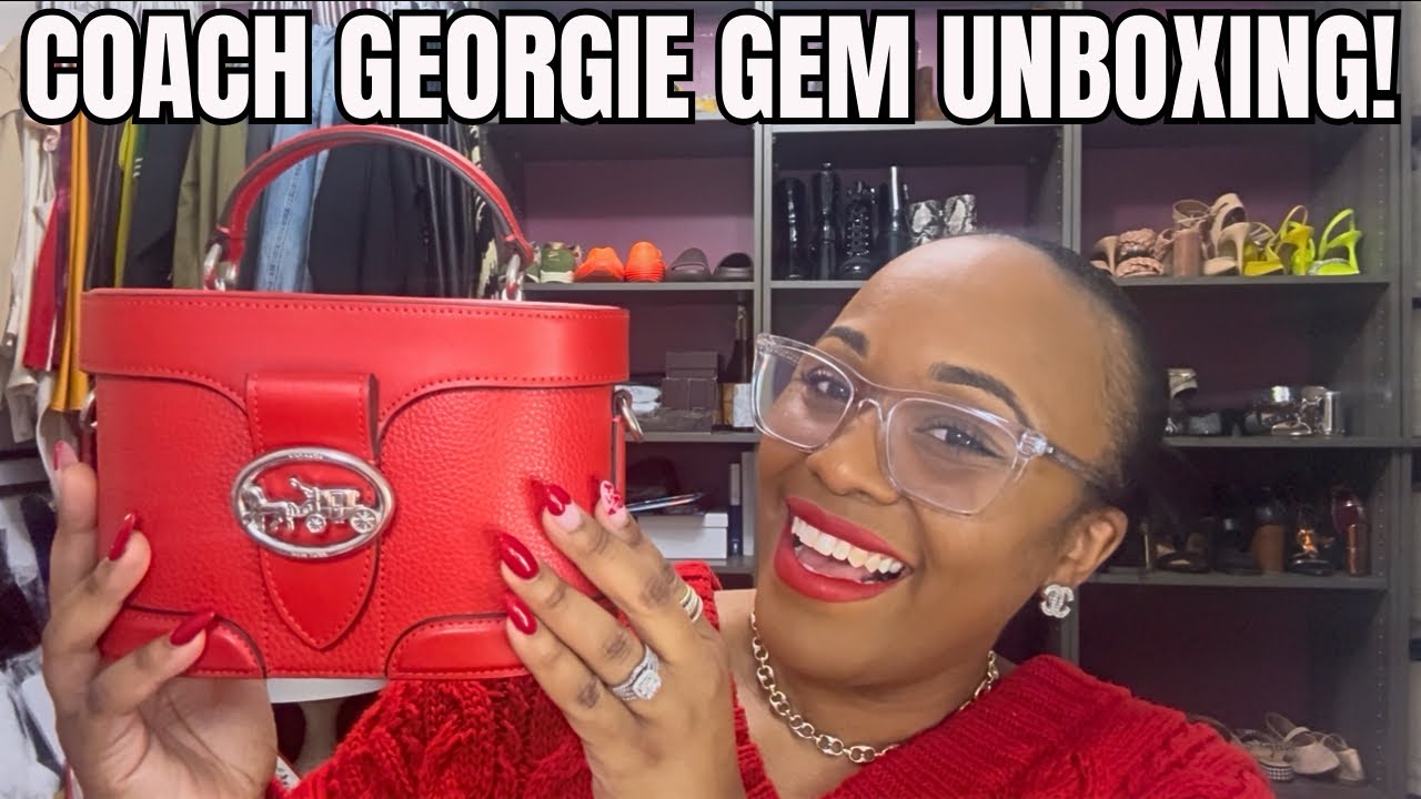 COACH UNBOXING! GEORGIE GEM CROSSBODY | POSHMARK |