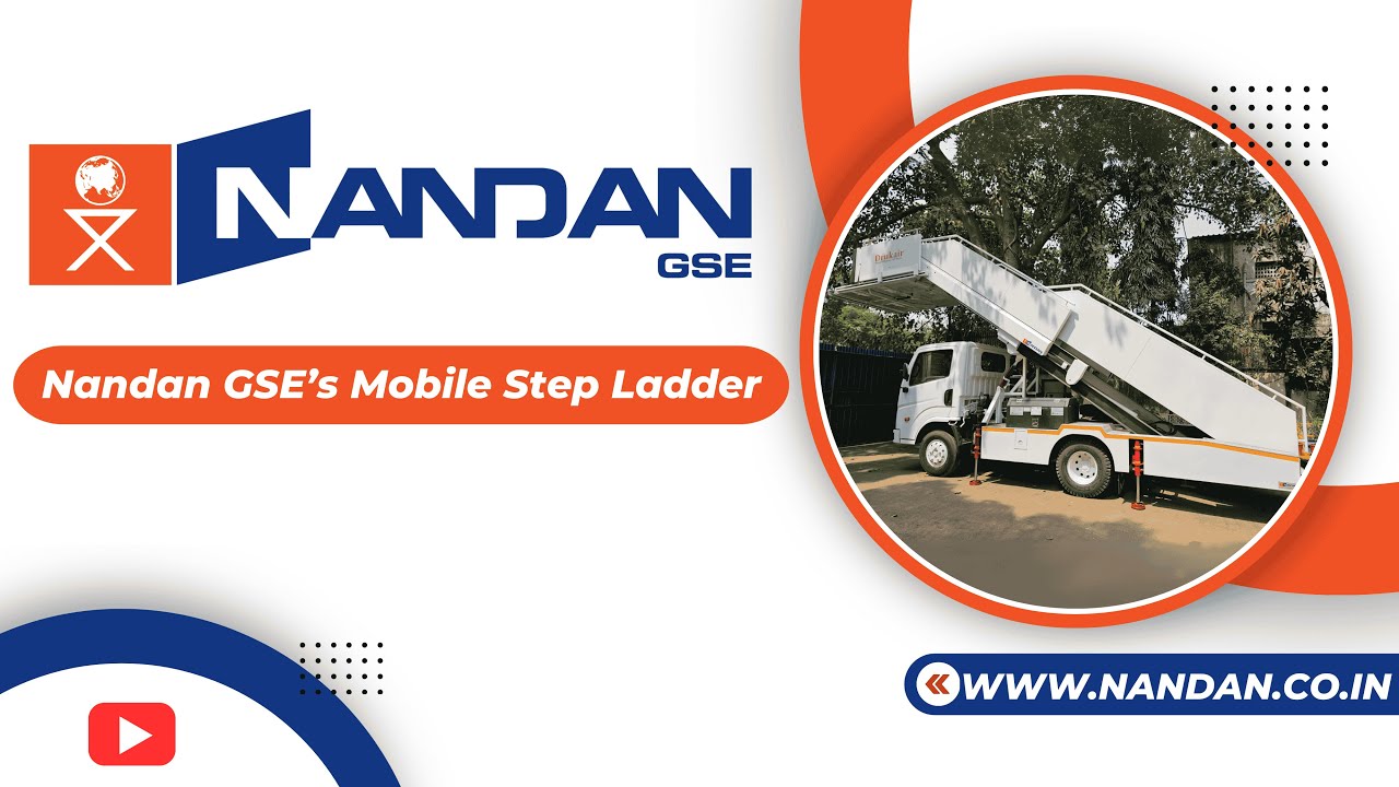 🛫 Enhance Passenger Boarding Efficiency with Nandan GSE's Mobile Step Ladder!