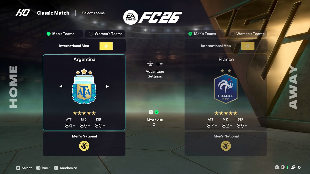 EA Sports FC 26 - All International Teams In The Game (PS5)