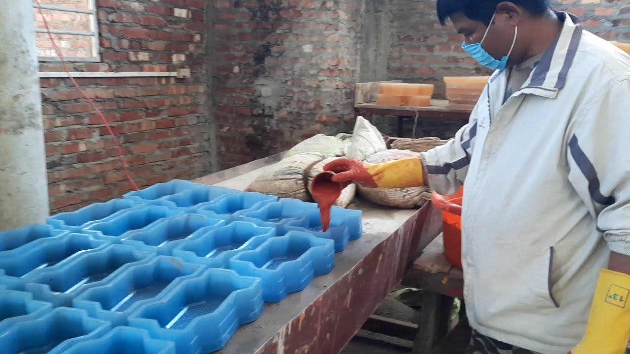 How Footpath/Pavement Tiles are Made in Manipur