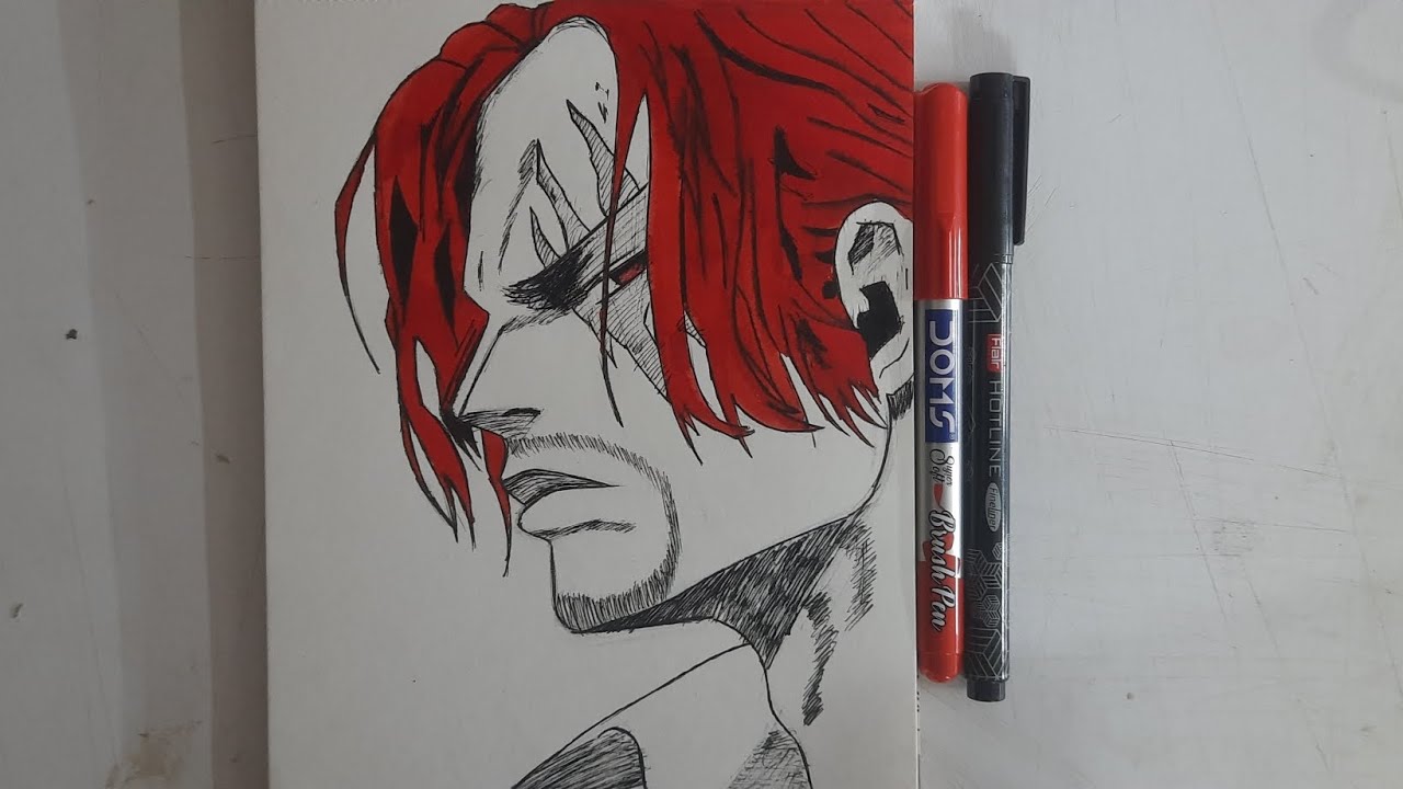 Shanks sketch from one piece ( time lapse)