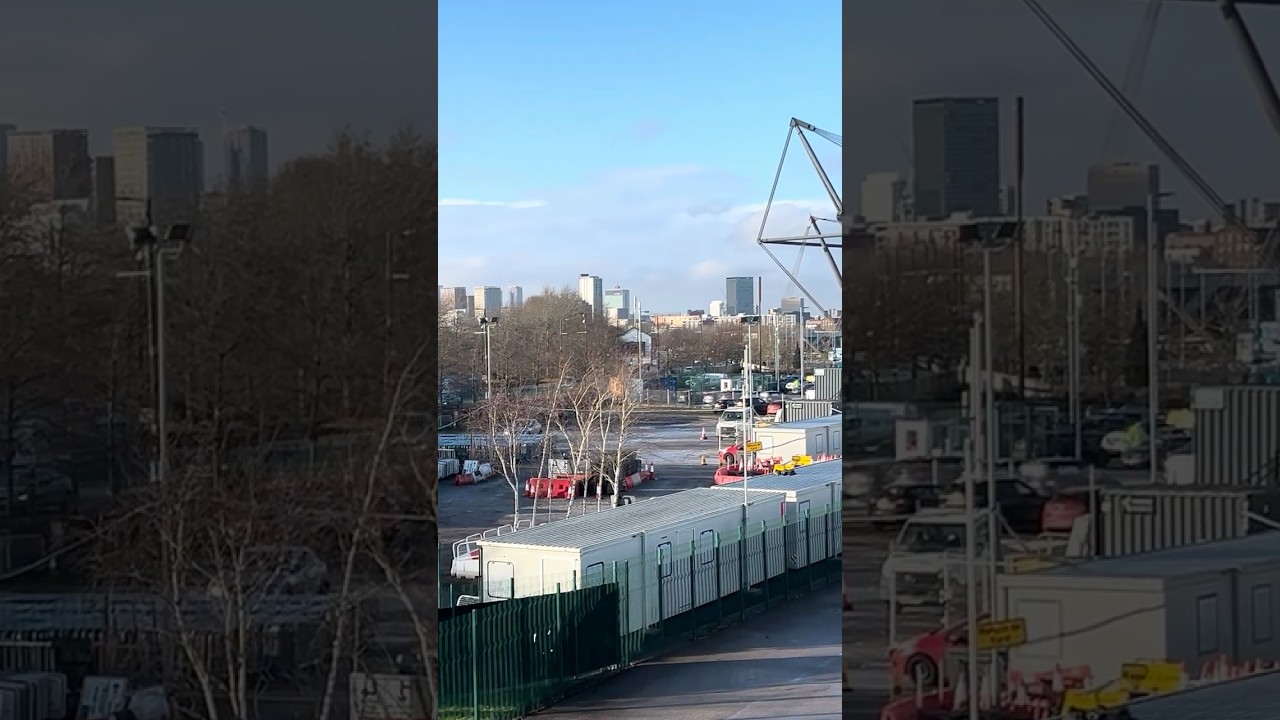 Manchester City skyline views from the Etihad stadium-Eastlands