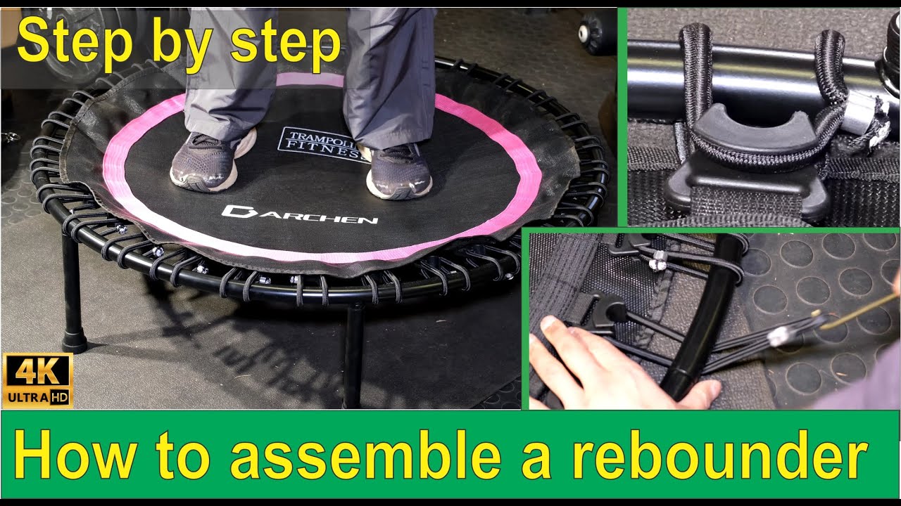 How to assemble a rebounder - mini trampoline - Amazon Darchen