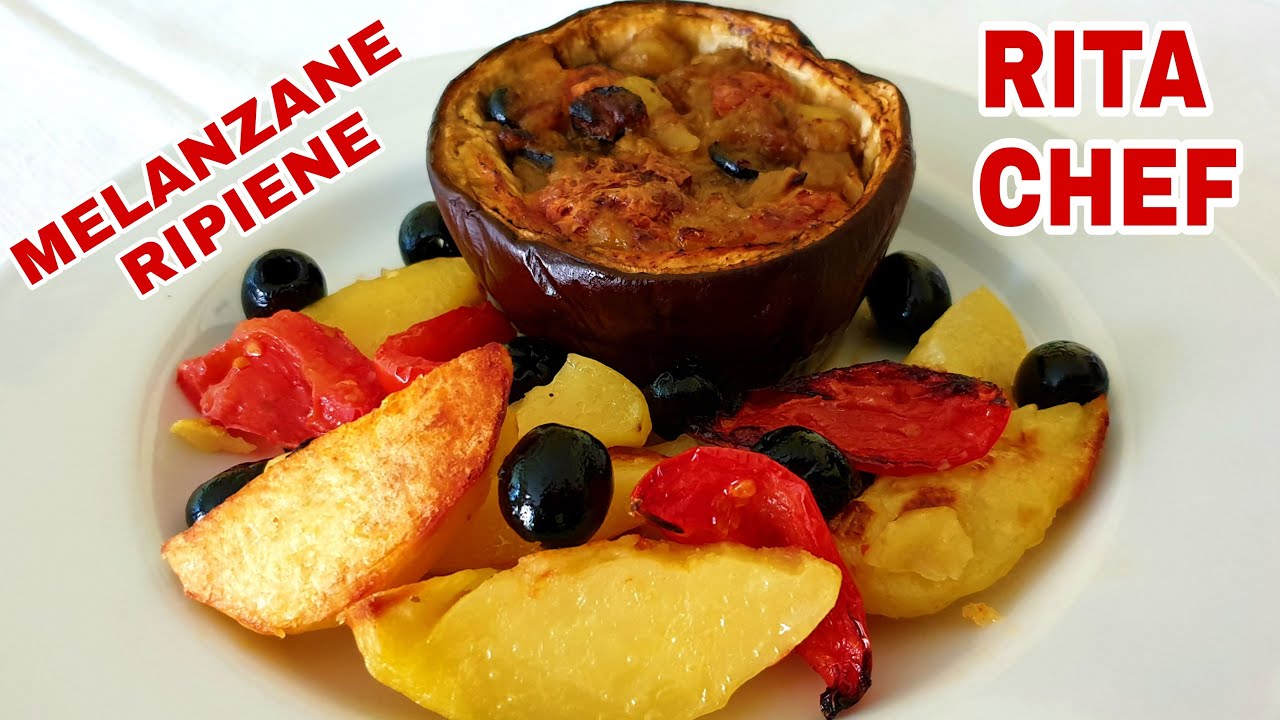 MELANZANE RIPIENE AL FORNO🍆RITA CHEF | Gustose e succulente, senza carne.