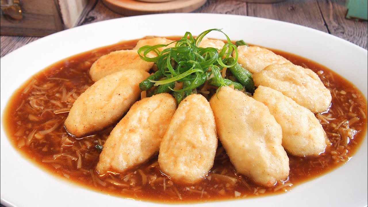 SUPER YUMMY Pipa Tofu in Scallop Sauce 干贝琵琶豆腐 Chinese New Year Dish Idea / Recipe