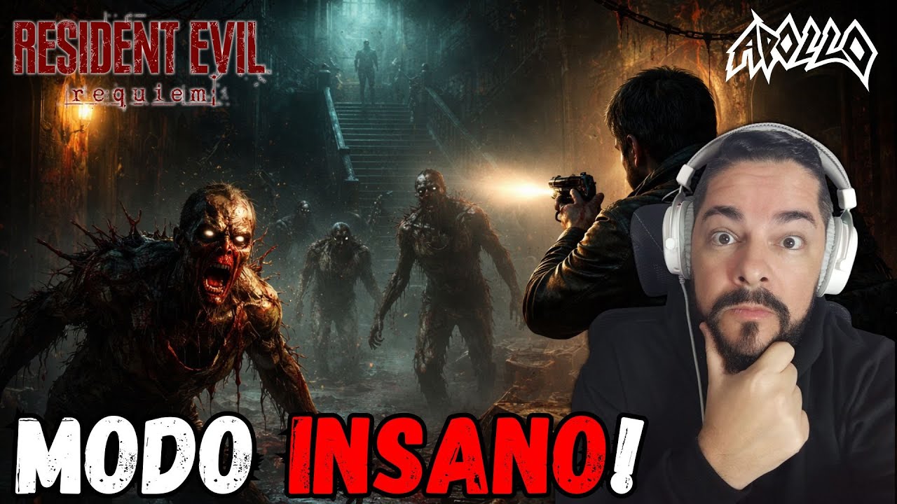Resident Evil Requiem! Modo INSANO + Reset a Cada R$100 💀