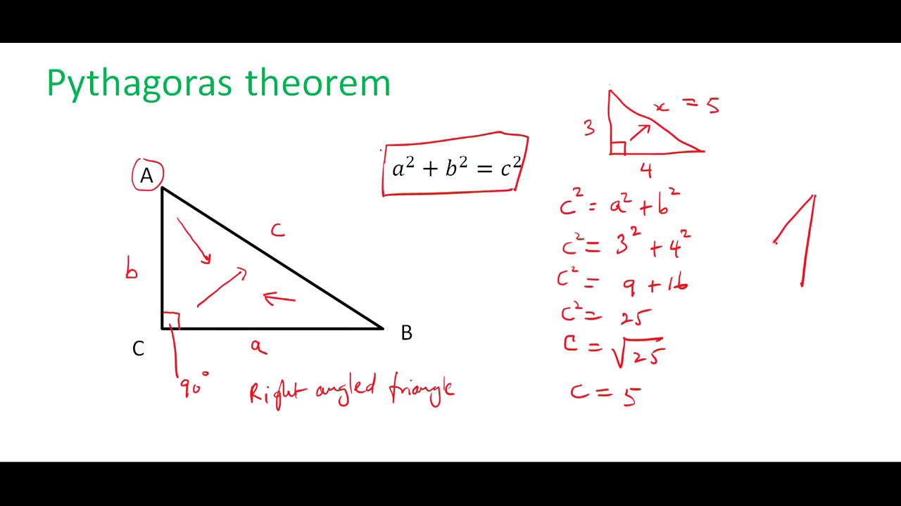 CSEC Maths - Pythagoras' Theorem