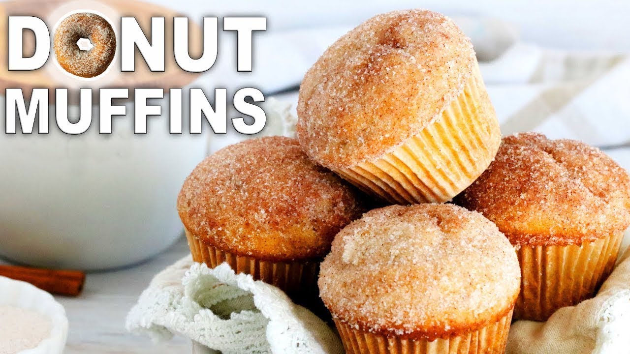 DONUT MUFFINS | Tastes **EXACTLY** Like a Cinnamon-Sugar Cake Donut!