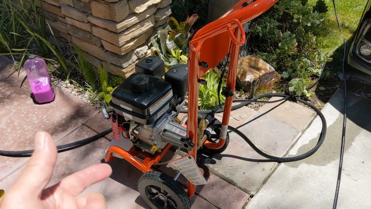 Tools Husquavarna 3200pw power washer start up by froggy