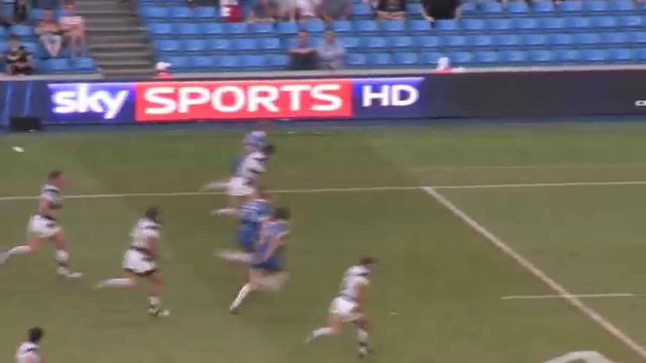 David Hodgson scores winning Magic Weekend try over Hull FC in 2012