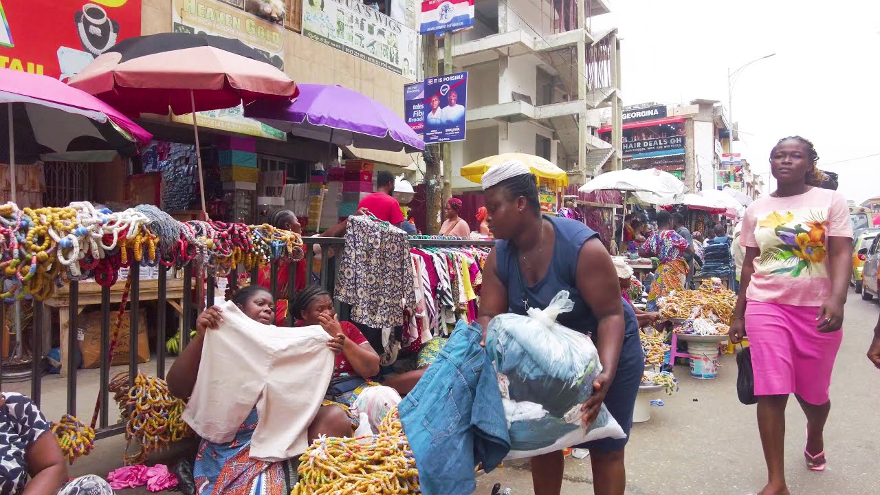 AFRICA DAY STREET MARKET GHANA ACCRA MAKOLA