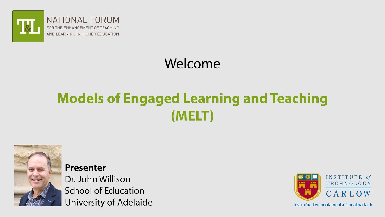 Models of Engaged Learning and Teaching - NF Seminar with Dr John Willison