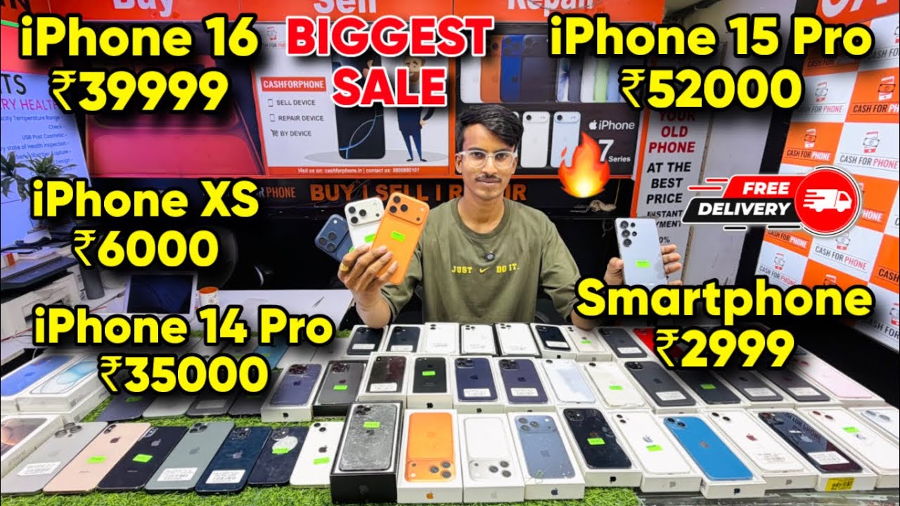 Biggest iPhone Sale Ever 🔥| Cheapest iPhone Market  | Second Hand Mobile  iPhone 17 iphone16 Pro 