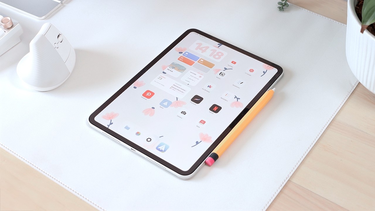 ☁️ My Minimal iPad Setup + fav apps | focus modes, customisation