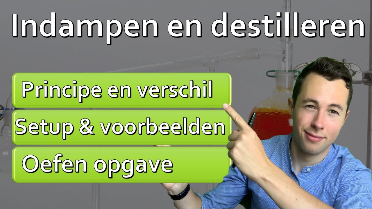 Indampen en Destilleren Scheikunde - Scheidingsmethode