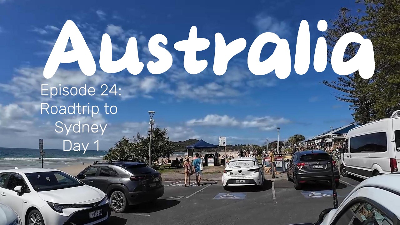 Australia E24: Roadtrip to Sydney Day 1 - Cleveland to Coffs Harbour. Endless East coast beaches.