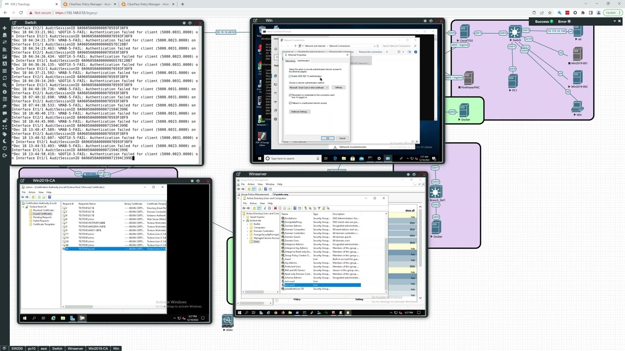 Aruba Clearpass - Set up Mac-auth (MAB) with Windows and Cisco - Part 1