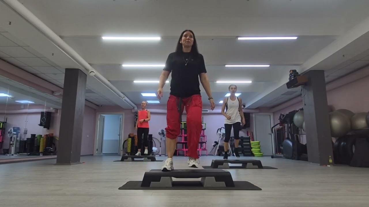 СТЕП АЭРОБИКА ЦЕЛАЯ ТРЕНИРОВКА / STEP AEROBICS
