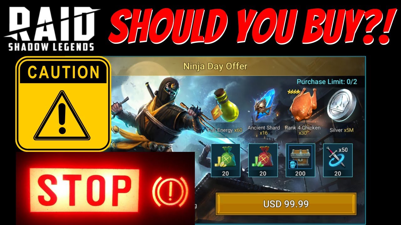 Ninja Day What is that Offer!? Raid: Shadow Legends