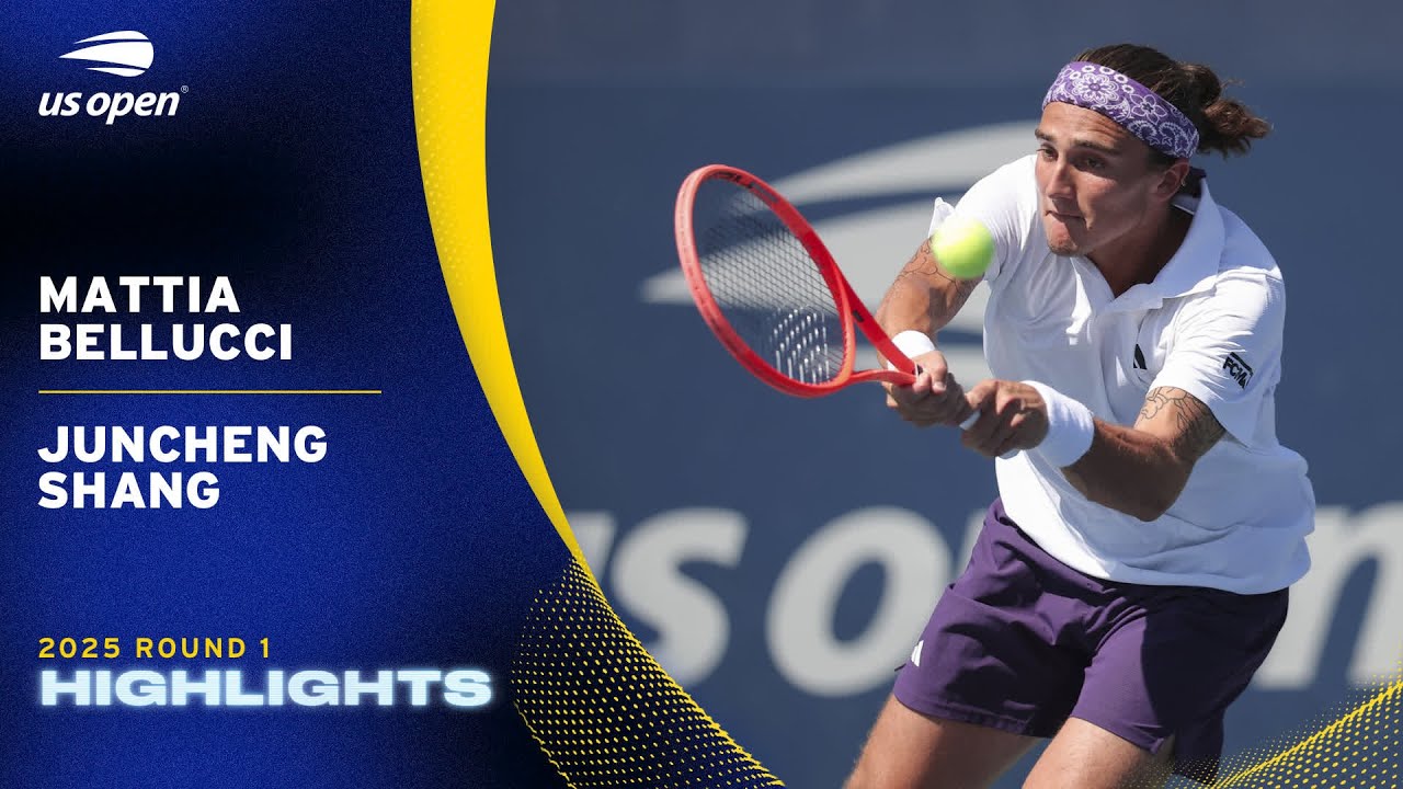 Mattia Bellucci vs. Juncheng Shang Highlights | 2025 US Open Round 1