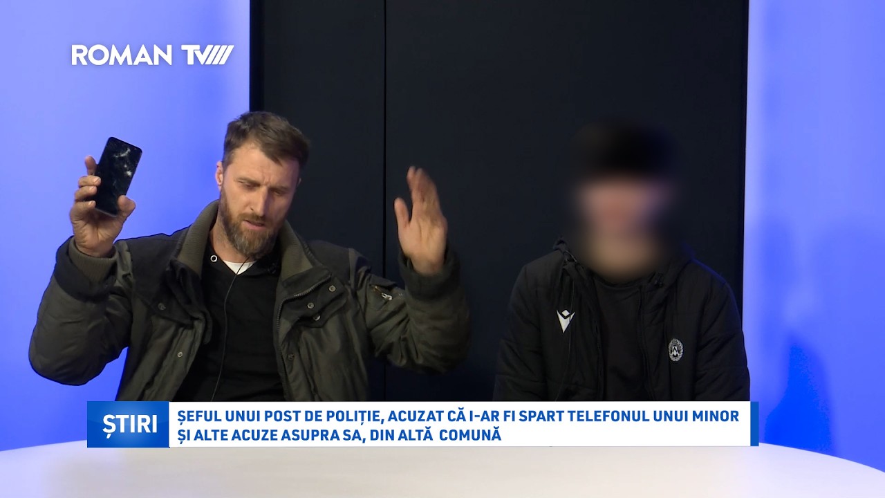 Șeful unui post de poliție, acuzat că i-ar fi spart telefonul unui minor