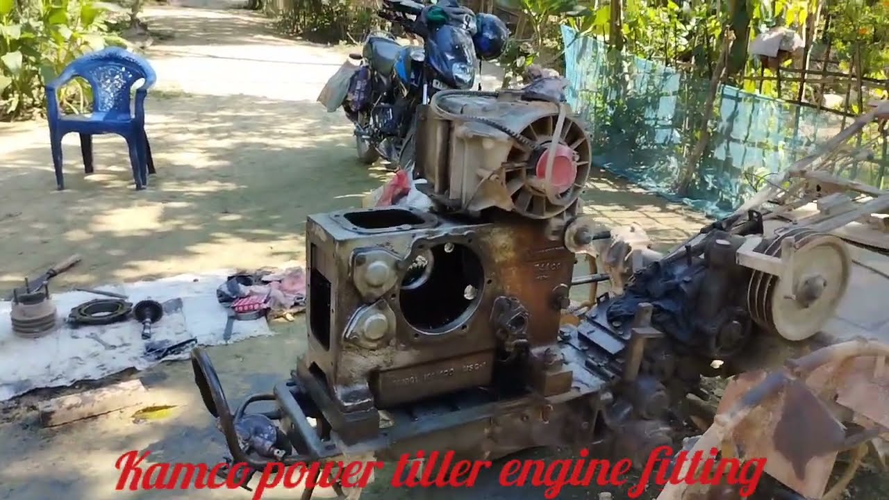 kamco power tiller full Engine  fitting#oil pump body new fitting#carnk suft bearing 2pis change