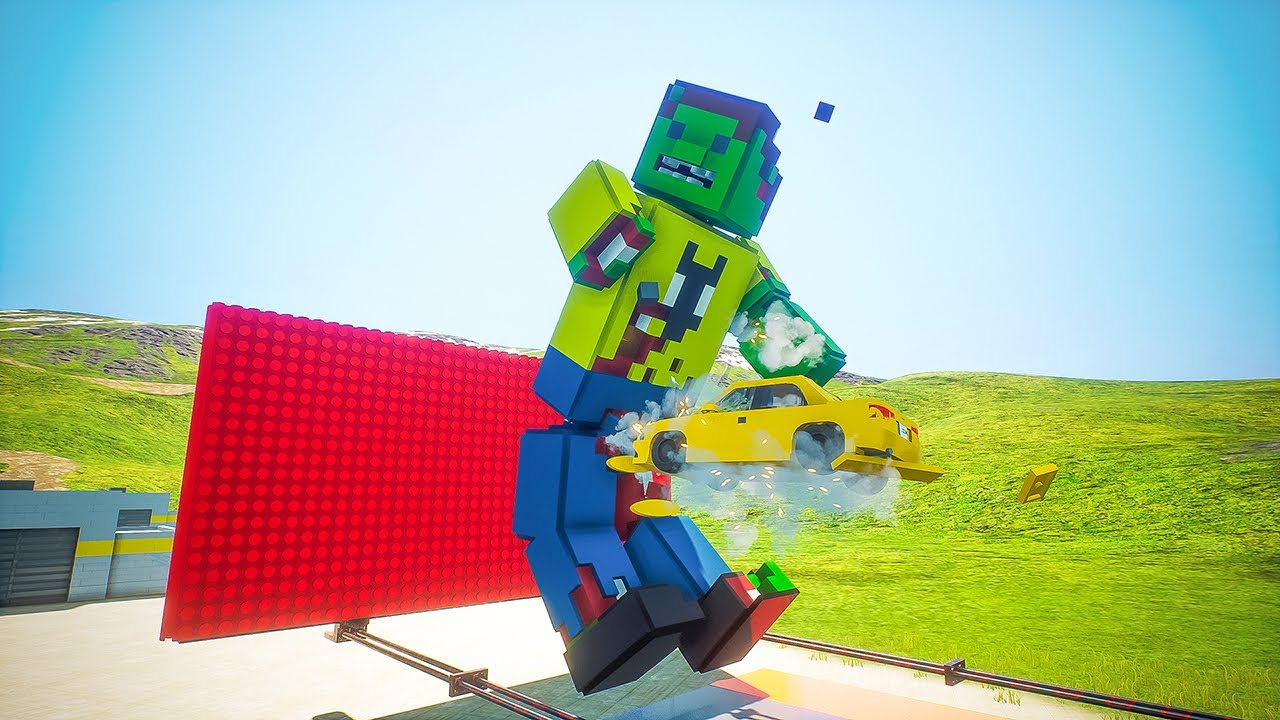 Lego Ragdolls VS Explosive Wall | Brick Rigs