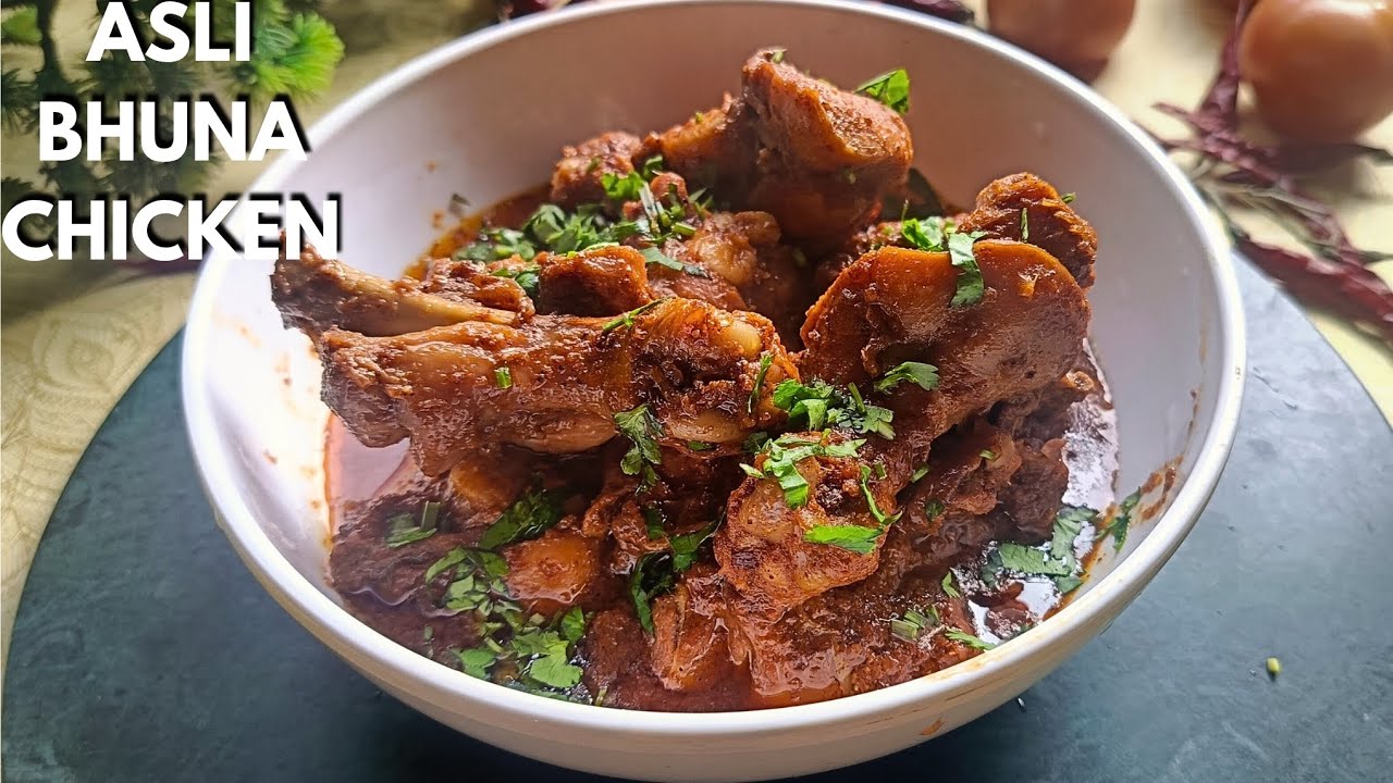 DELICIOUS Bhuna Chicken Masala Recipe | Easy Bhuna Chicken Recipe 