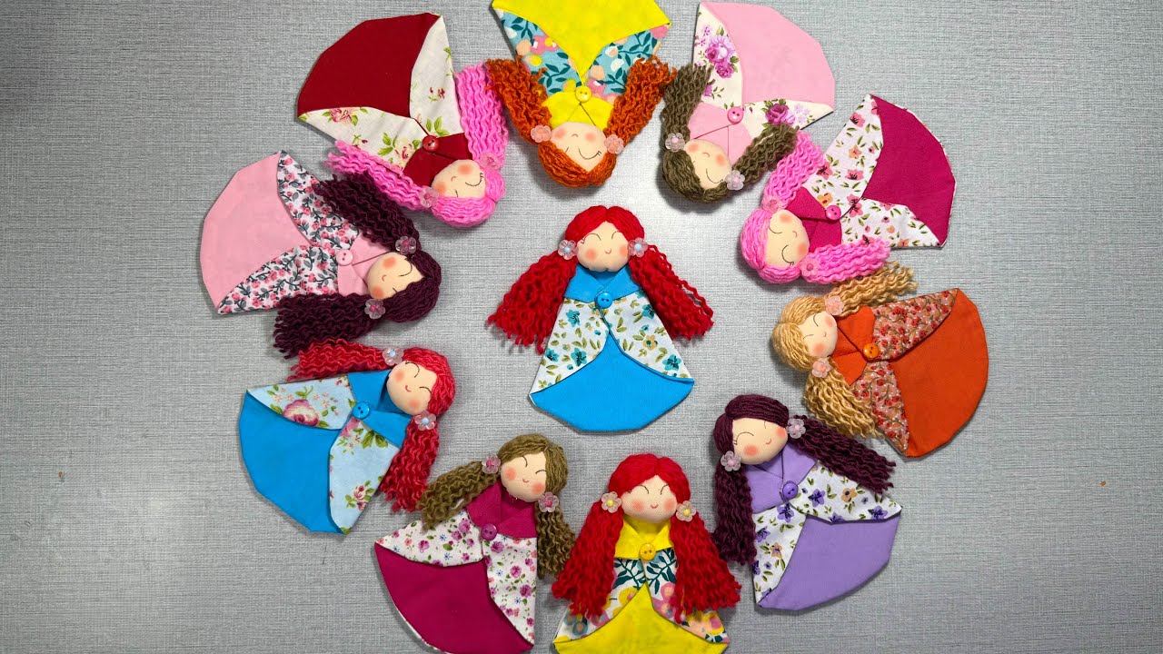 “Did you know you can make a cute doll with stuff lying around at home?”🦋💕