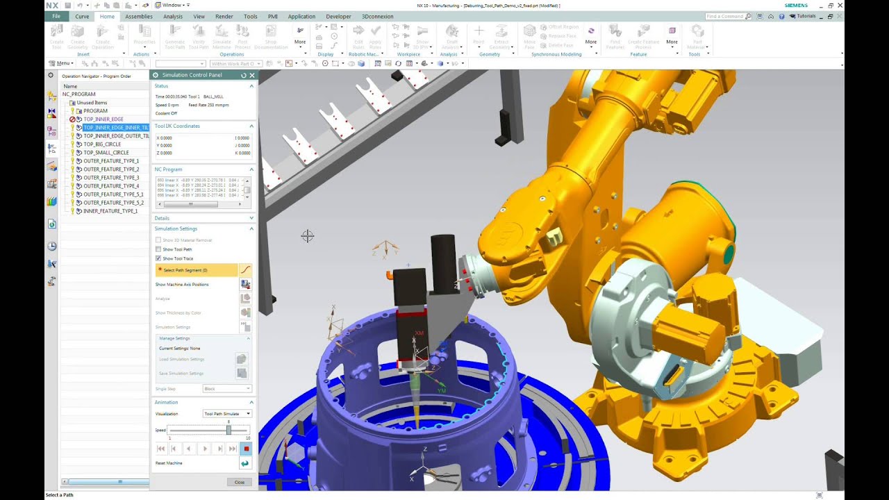 Robot Machining with NX CAM