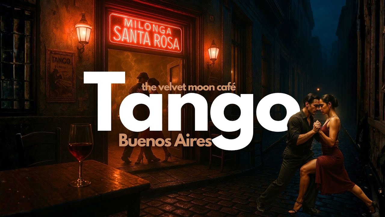 Buenos Aires 1952—Tango Café at Midnight | Vintage Night • Fog • Bandoneón - The Velvet Moon Café