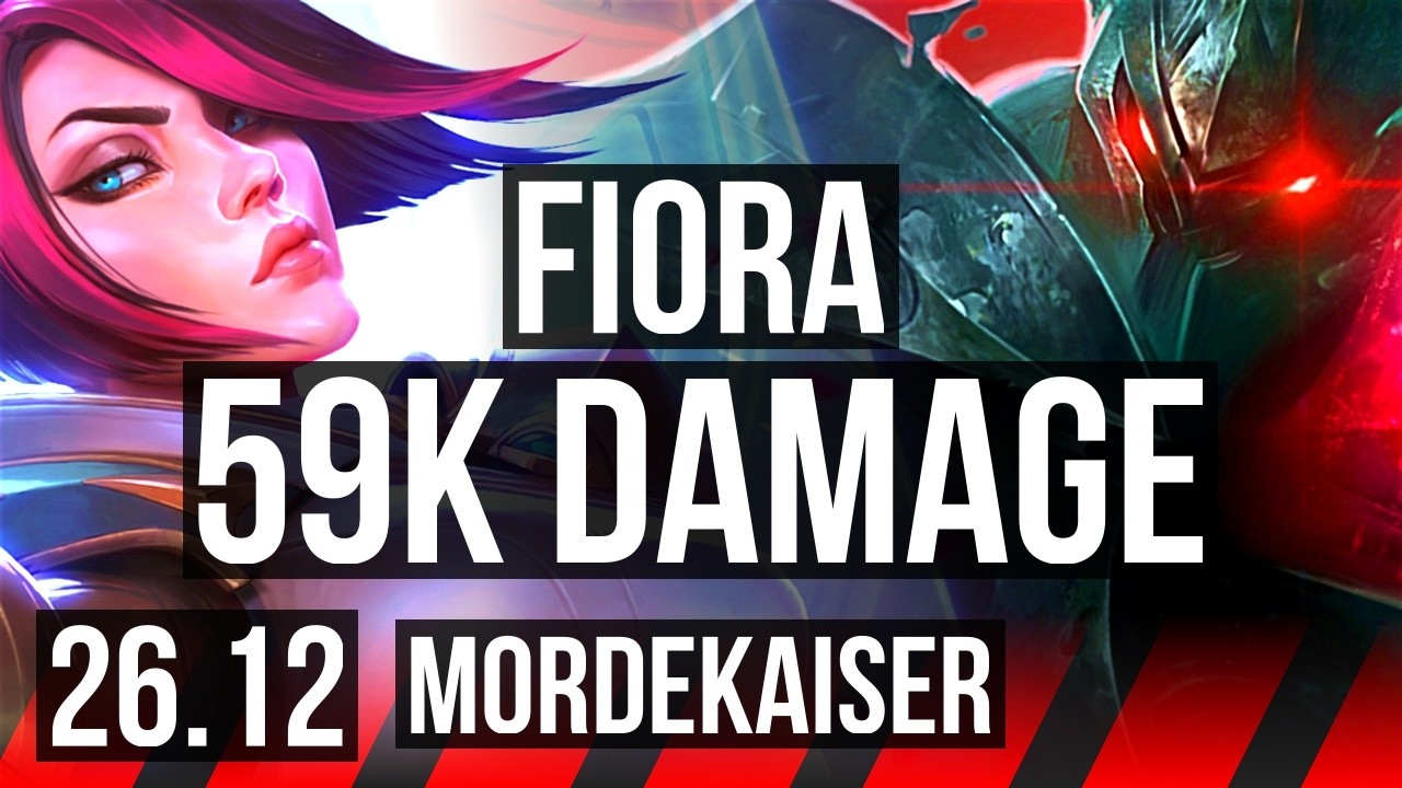 FIORA vs MORDEKAISER (TOP) | 59K damage | KR Master | 26.12