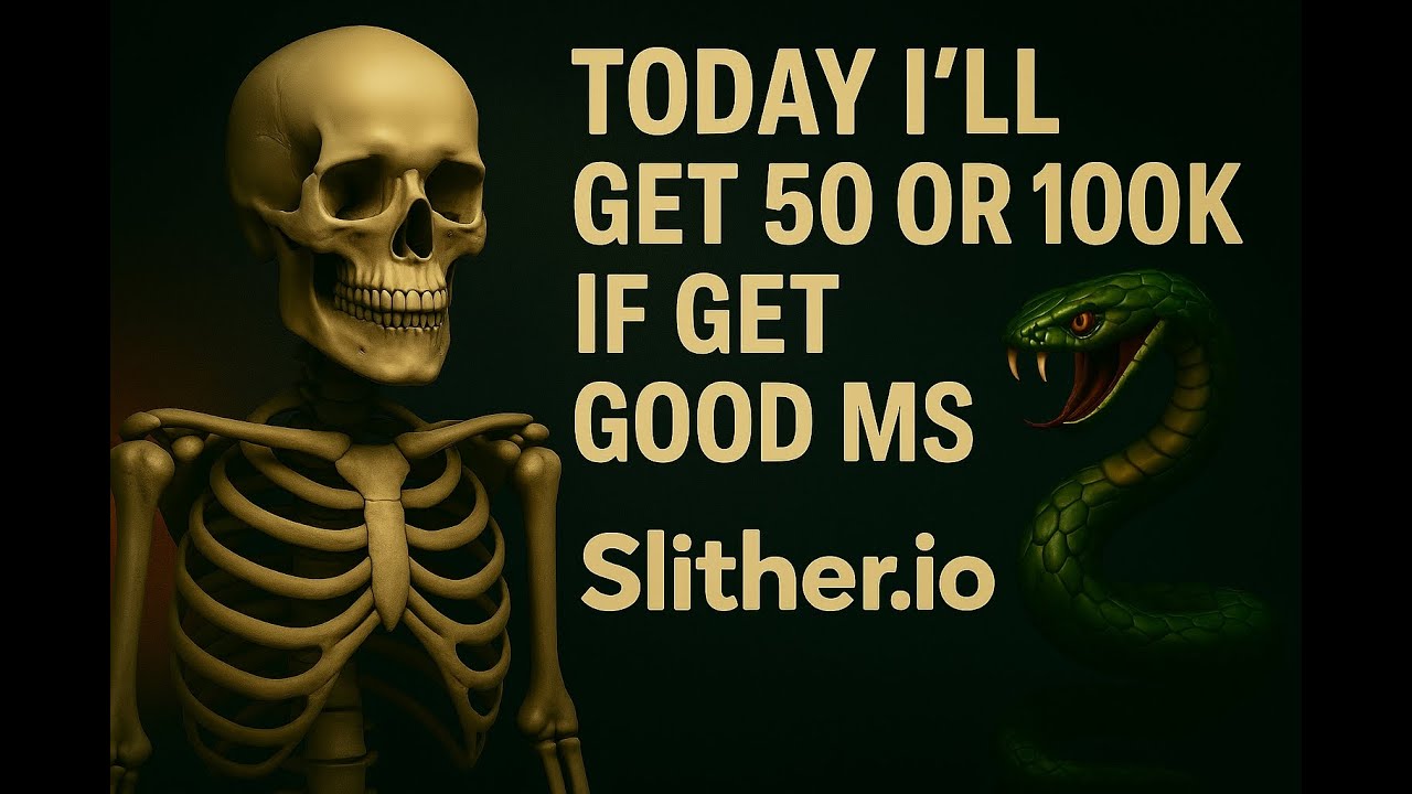 Slither.io LIVE  Can I Hit 50K or 100K Today? Only If My MS Is Good