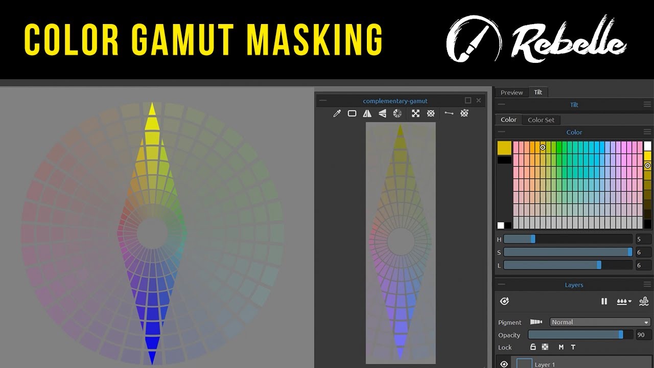 How to Use Color Gamut Masking - Rebelle Tutorial