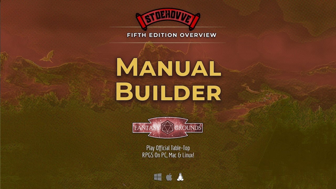 FGU | 5e | Manual Builder | Fantasy Grounds Unity