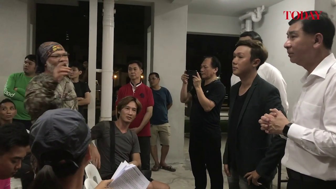 Food-delivery riders at a meet-the-people session in Taman Jurong on Nov 11
