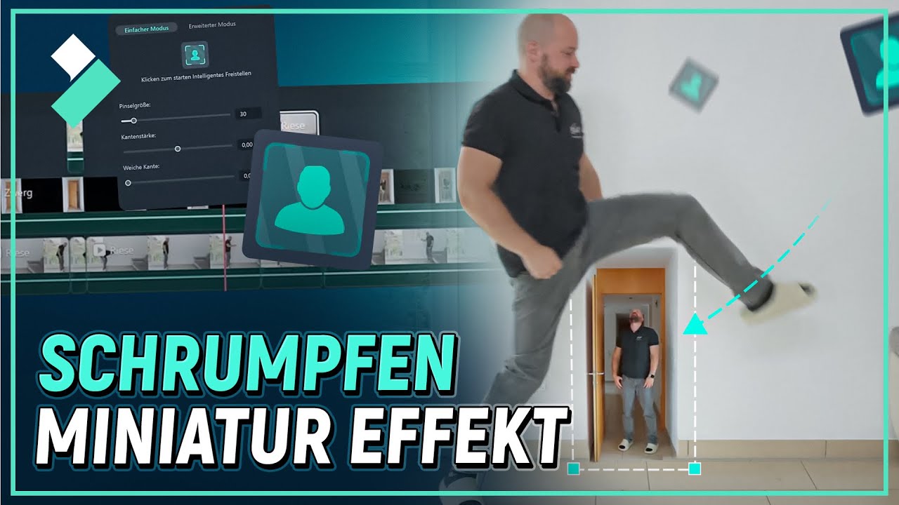 Miniatur-Effekt erstellen? Schrumpfen lassen mit Filmora